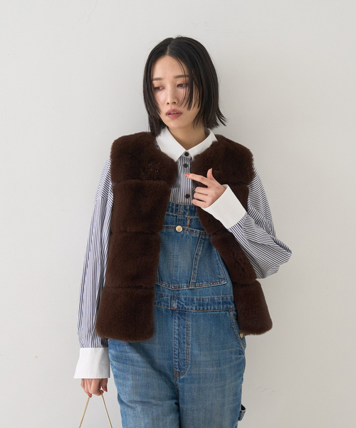 ベスト ジレ エコファージレ レディース Rouge vif ベスト ジレ エコファージレ レディース : ZOZOTOWN