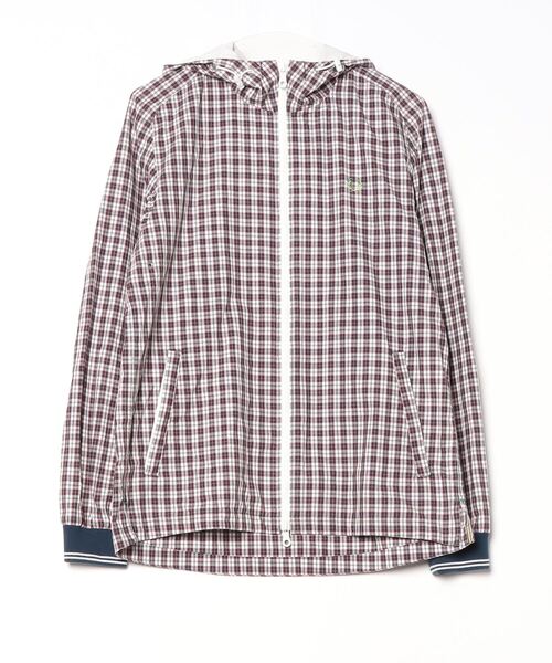 FRED PERRY 「FRED PERRY」 ジップアップパーカー LARGE レッド