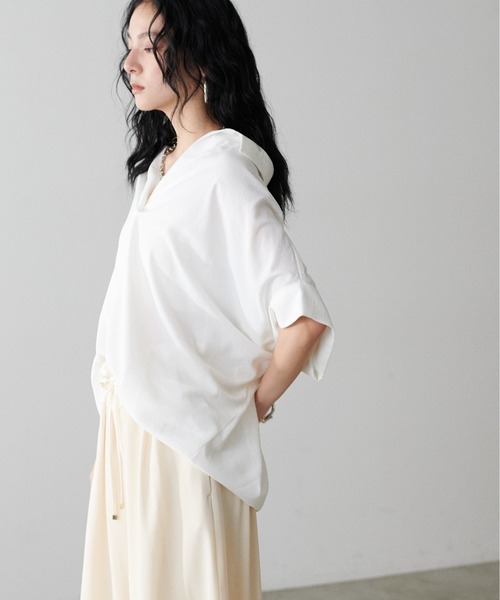 ブラウス シャツ 「LARUTA」ドルマンスキッパーシャツ レディース LARUTA ブラウス シャツ 「LARUTA」ドルマンスキッパーシャツ
