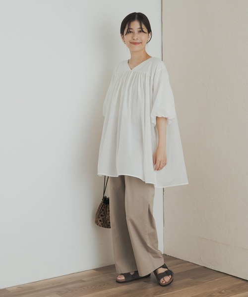 ムスボレ　チュニック URBAN RESEARCH DOORS チュニック コットンボイルVネック