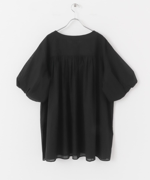 Spick＆span Vネック チュニック バルキーヤーン畦Vネックチュニックニット（ニット／セーター