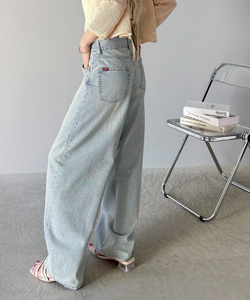 「classicalelf」 デニムパンツ LARGE ネイビー レディース