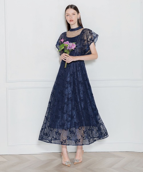 「Leja」 半袖ワンピース SMALL モカ レディース_画像3