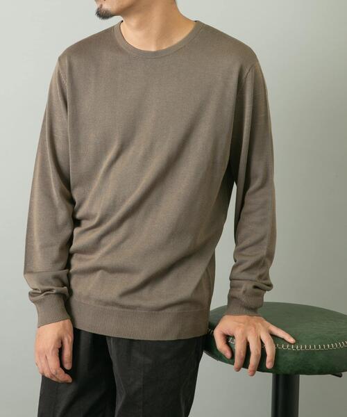 「URBAN RESEARCH ROSSO MEN」 長袖ニット X-LARGE ベージュ メンズ_画像3