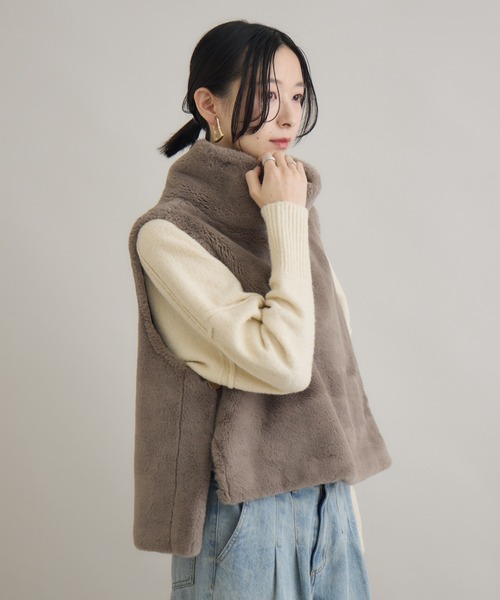 Paradise Picnic（パラダイスピクニック） ベスト ジレ CYAN バック