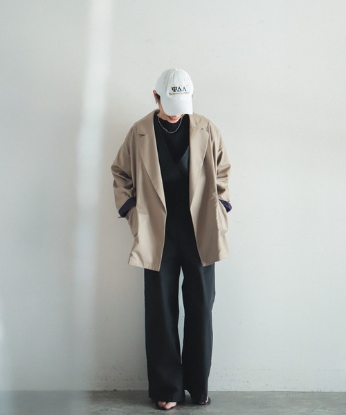 「新品　未使用」　FILDEFER ジャケット　フリーサイズ FIL DE FER（フィルデフェール） ジャケット FREE ベージュ レディース