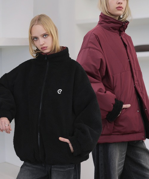 ＜6(ROKU)＞コットン ポリエステル リバーシブル ブルゾン　美品　36 ROXY（ロキシー） ブルゾン アウター CHEER UP /ロキシー撥水加工