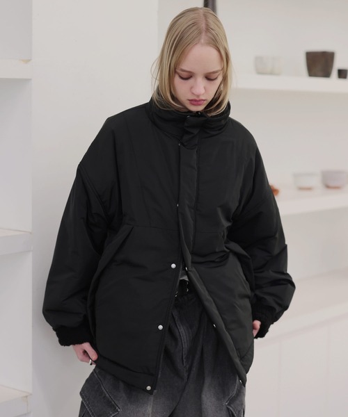 ROCHEM（ローシェン） ブルゾン アウター ダブルジップ比翼デザイン裏