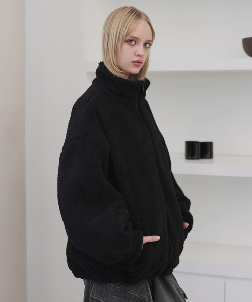 ROCHEM（ローシェン） ブルゾン アウター ダブルジップ比翼デザイン裏