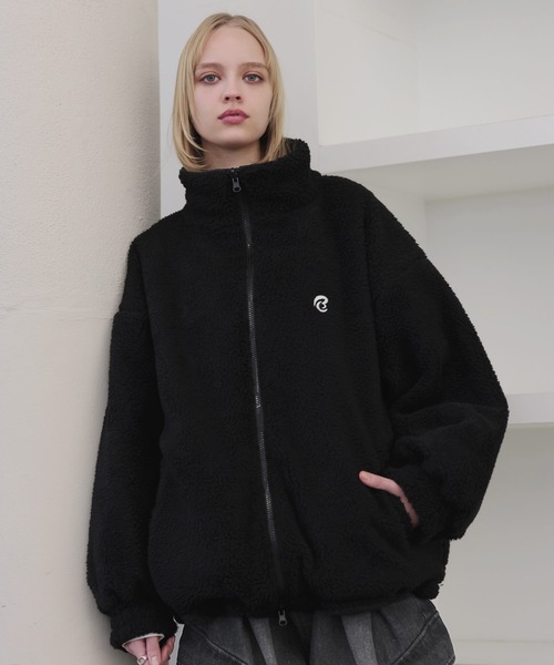 ROCHEM（ローシェン） ブルゾン アウター ダブルジップ比翼デザイン裏