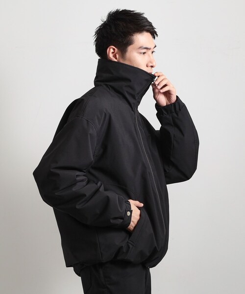 T 6 オーナー ブルゾン ( 中綿入 ) ブラック系 L 非売品 セール】〔BLACK LABEL〕SETUP ACTION GATHER CORDURA BLOUSON