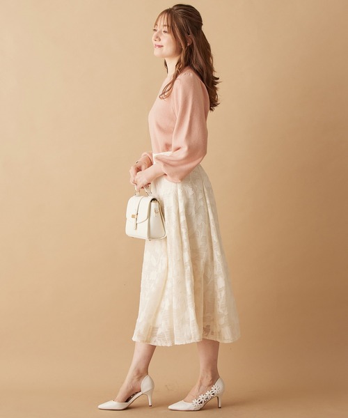 「alotta」 長袖ニット M ホワイト レディース_画像4