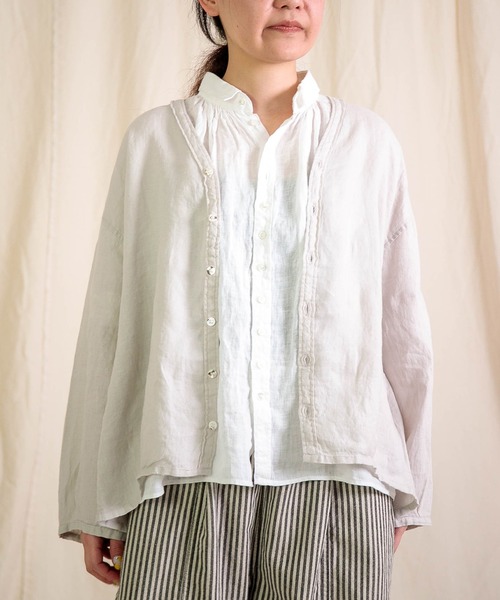 ブロカント Brocante ふんわり リネン ブラウス Brocante ブラウス シャツ 「Brocante / ブロカント」 リネン