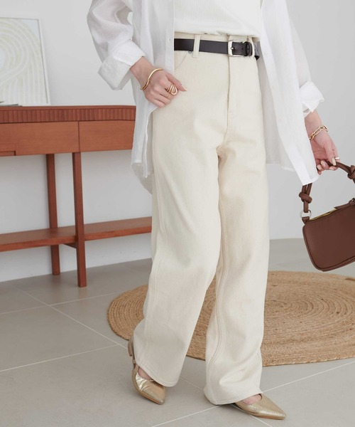 「DISCOAT」 デニムパンツ LARGE ブルー レディース_画像6