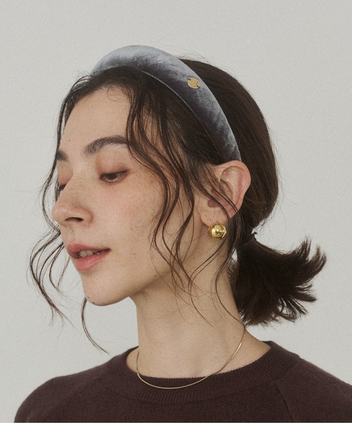 ANGIE カチューシャ ベロア プレート付 カチューシャ : ZOZOTOWN Yahoo