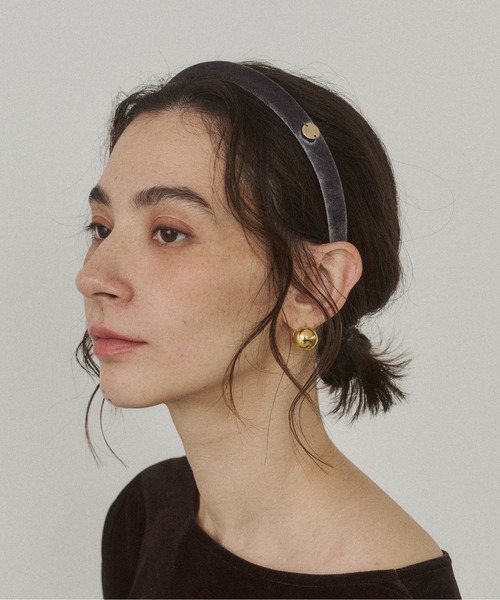 ANGIE カチューシャ ベロア プレート付 カチューシャ : ZOZOTOWN Yahoo