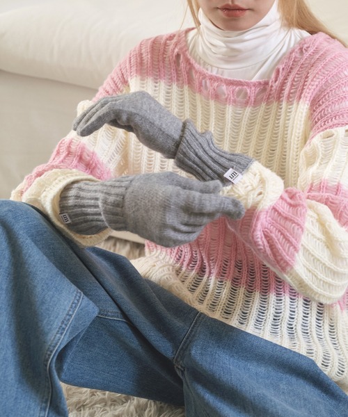 「UNE MANSION」 手袋 ONE SIZE ピンク レディース_画像6