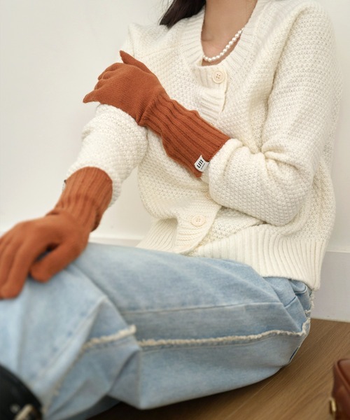 「UNE MANSION」 手袋 ONE SIZE ピンク レディース_画像9