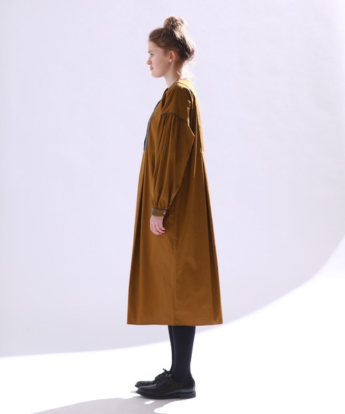 「Kelen」 長袖ワンピース M チャコールグレー レディース_画像5