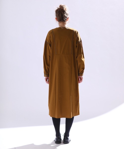 「Kelen」 長袖ワンピース M チャコールグレー レディース_画像9