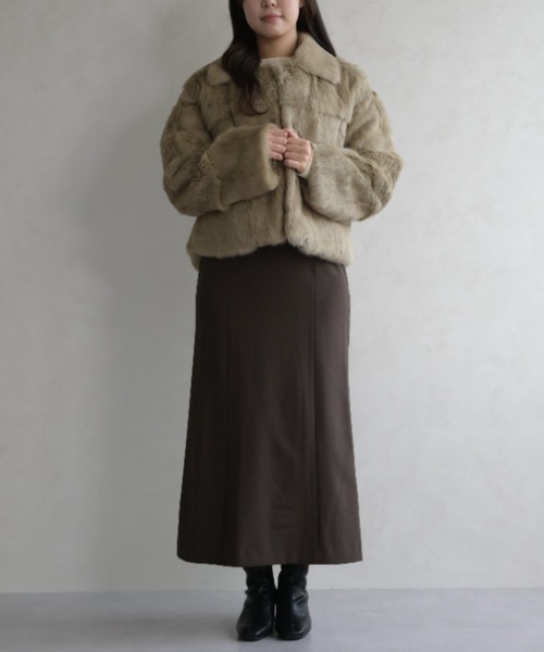 ラビットファーコート（レディースファッション） | ファッション の
