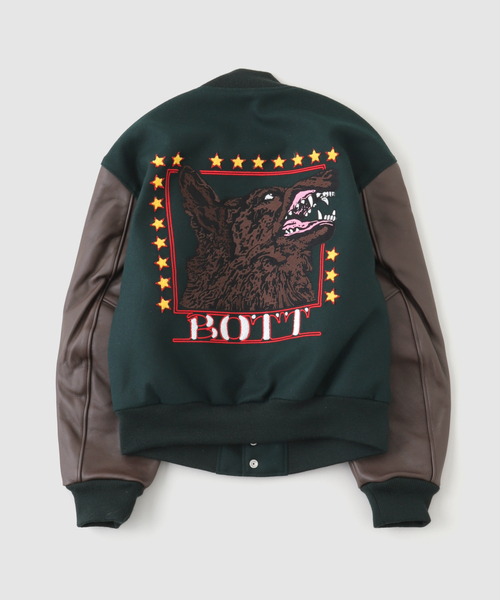 BOTT スタジャン ジャケット サイズM BoTT（ボット） スタジャン WOLF VARSITY JACKET メンズ : ZOZOTOWN
