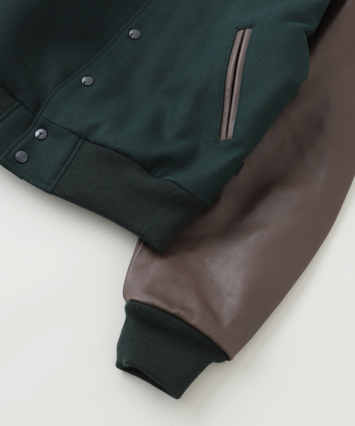 BoTT（ボット） スタジャン WOLF VARSITY JACKET メンズ : ZOZOTOWN