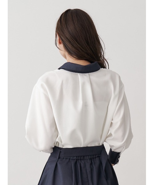 「TONAL」 長袖シャツ 38 オフホワイト レディース_画像5