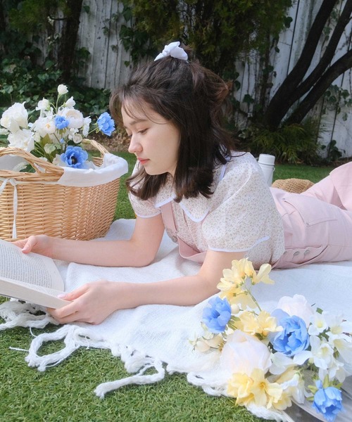 「TINA:JOJUN」 半袖シャツ M アイボリー レディース_画像3