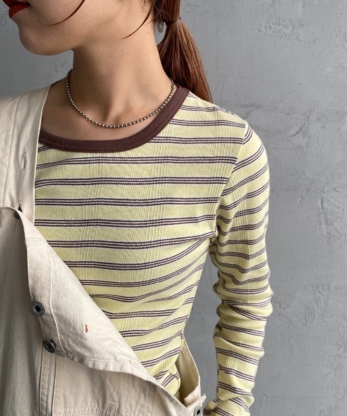 「MILLER」 長袖カットソー F アイボリー レディース_画像2