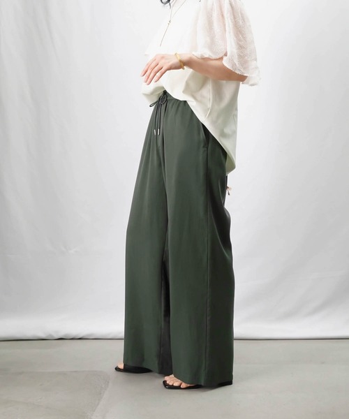 「LUCA/LADY LUCK LUCA」 イージーパンツ FREE ブラック レディース_画像9