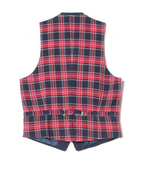 HARRIS TWEED（ハリスツイード） ベスト 1 ネイビー メンズ : ZOZOTOWN