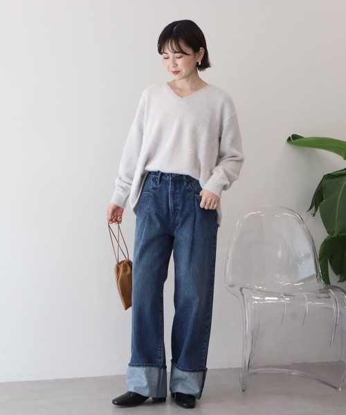 Ｖネックフェアリーニットトップス　26,400円 AMERICAN HOLIC（アメリカンホリック） ニット セーター Vネック