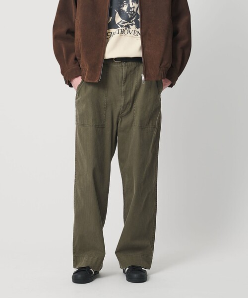 BEAUTY＆YOUTH UNITED ARROWS カーゴパンツ ヘリンボーン ツイル