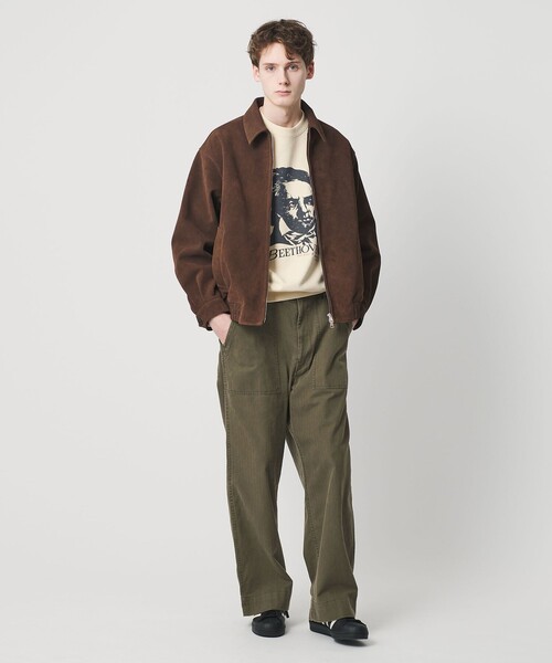 BEAUTY＆YOUTH UNITED ARROWS カーゴパンツ ヘリンボーン ツイル
