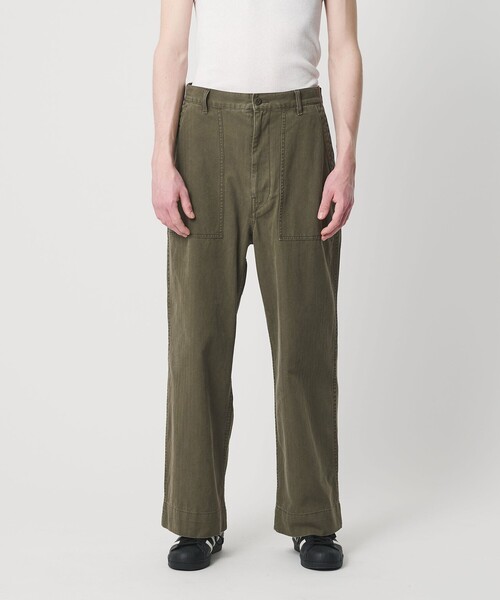 期間限定値下げbeauty & youth ヘリンボーン ツイル ベイカーパンツ BEAUTY＆YOUTH UNITED ARROWS カーゴパンツ ヘリンボーン ツイル