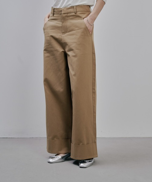 CHINO WIDE PANTS　チノワイドパンツ Julep ワイドパンツ チノパン chino Wide Pants レディース : ZOZOTOWN