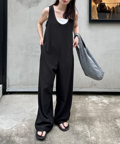 feepur（フェピュール） オーバーオール TALL ブラック レディース