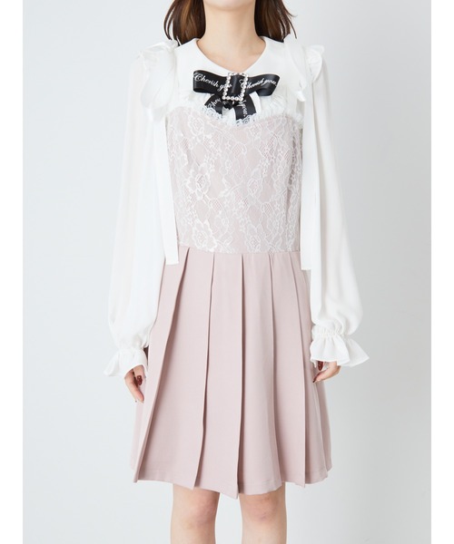 「Ank Rouge」 サロペットスカート M ピンク レディース_画像2