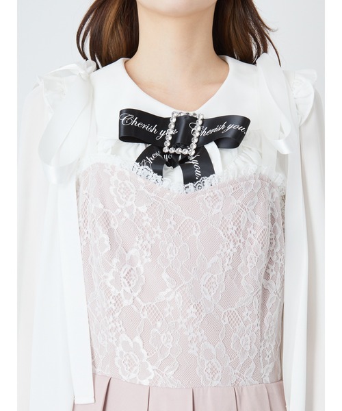 「Ank Rouge」 サロペットスカート M ピンク レディース_画像3