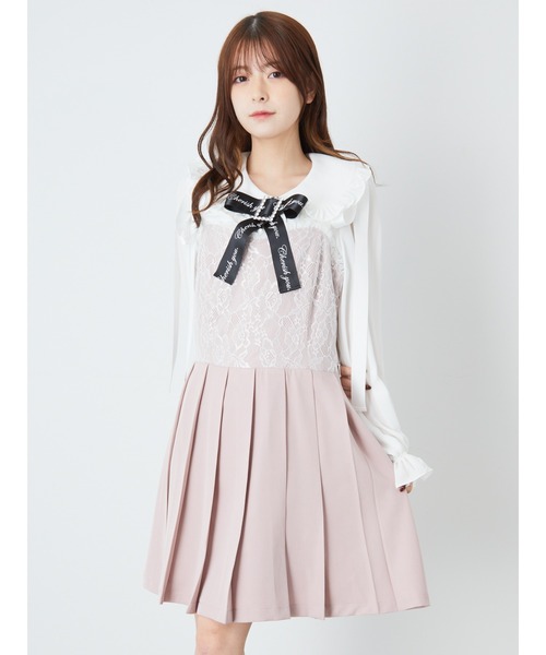 「Ank Rouge」 サロペットスカート M ピンク レディース_画像8