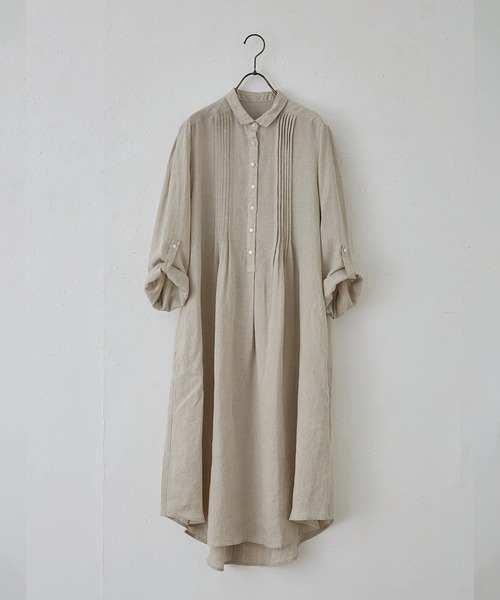 「IKKUNA」 シャツワンピース 1 ブルー レディースの画像