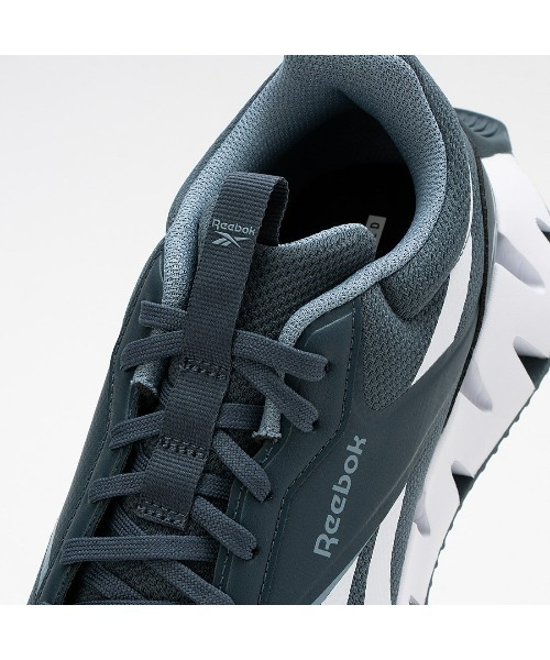 「Reebok」 ローカットスニーカー 23.5cm グレー メンズ