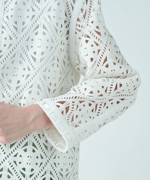 Ballsey（ボールジィ） ノーカラージャケット 36 ホワイト レディース