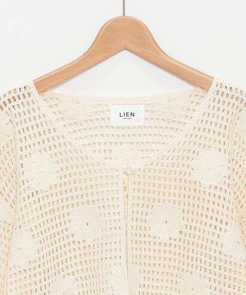 「petit main LIEN」 カーディガン FREE ライトグリーン レディース_画像3