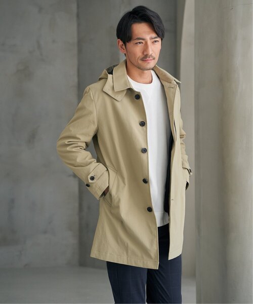 IKKA LOUNGE ステンカラーコート コート 2WAYライナー付きフードステン