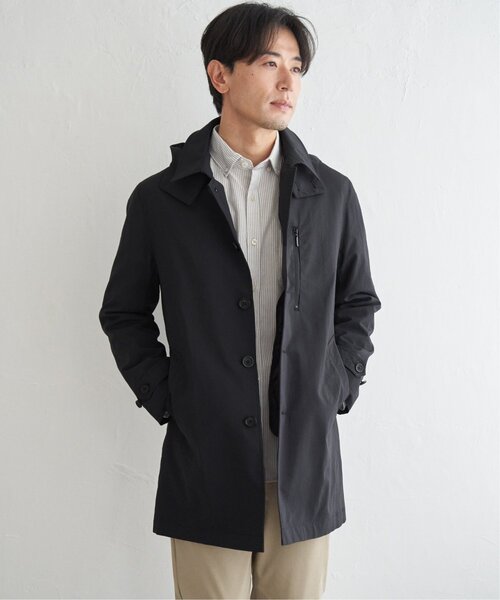 IKKA LOUNGE ステンカラーコート コート 2WAYライナー付きフードステン