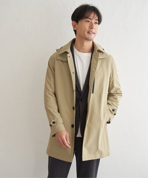 IKKA LOUNGE ステンカラーコート コート 2WAYライナー付きフードステン