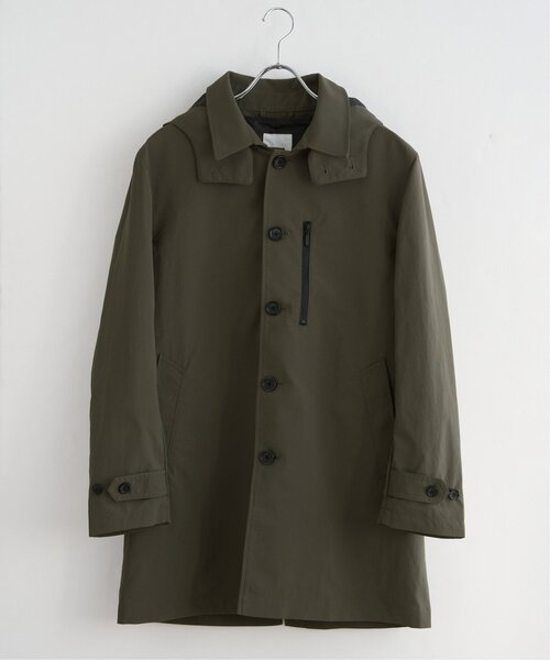 IKKA LOUNGE トレンチコート コート 2WAYライナー付きフードステン