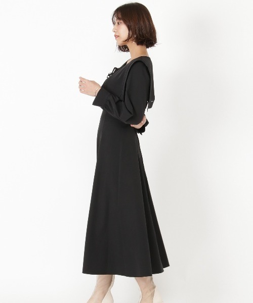 「AND COUTURE」 長袖ワンピース MEDIUM グリーン レディース_画像3